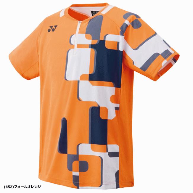 YONEX ヨネックス 半袖シャツ オレンジ Mサイズ YONEX（ヨネックス） ゲームシャツ ユニホーム 半袖シャツ