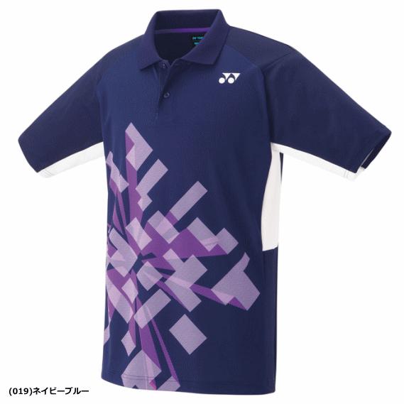 メンズ ウェア YONEX（ヨネックス） タグ付き　ヨネックス　半袖ポロシャツ　総柄　ラベンダー　L ゴルフ エアリリース ベリークール メンズウェア