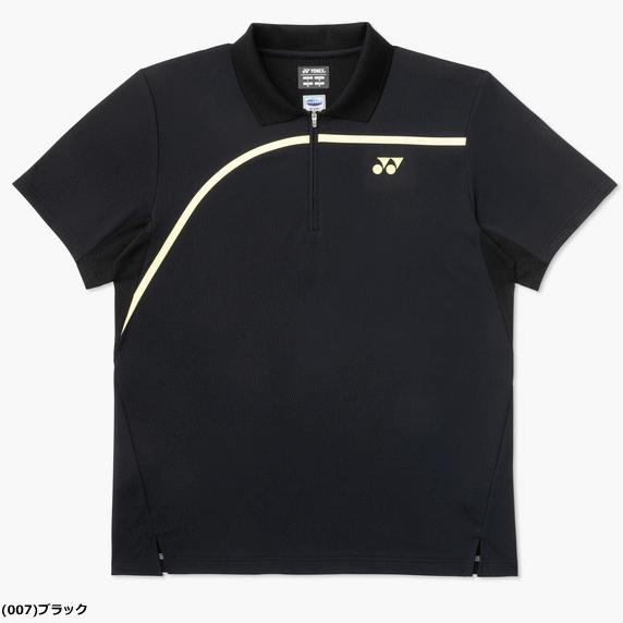 YONEX バドミントン 半袖シャツ 黒 YONEX（ヨネックス） ゲームシャツ ユニホーム 半袖シャツ