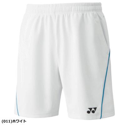 YONEX バドミントン ゲームパンツ ホワイト YONEX（ヨネックス） ニットハーフパンツ ユニホーム ゲームパンツ 半