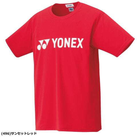 YONEX ヨネックス ウェア Ｔシャツ バドミントン ソフトテニス 赤 Ｌ YONEX ヨネックス ソフトテニス ウェア ドライTシャツ 半袖