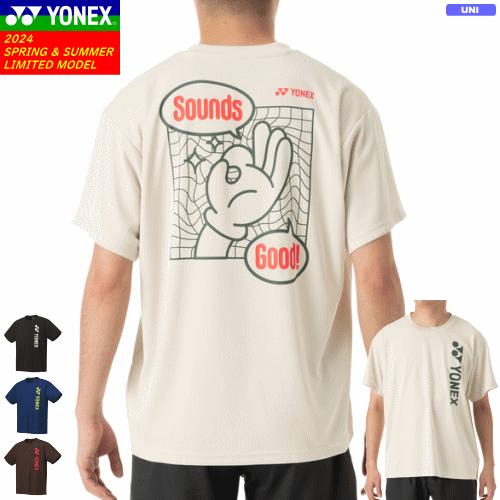 YONEX（ヨネックス） ドライTシャツ 半袖シャツ プリントTシャツ