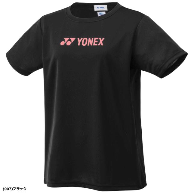【代表支給品】YONEX バドミントン Tシャツ 黒 YONEX 【だぶるす】YONEX(ヨネックス) Tシャツ ドライ 半袖