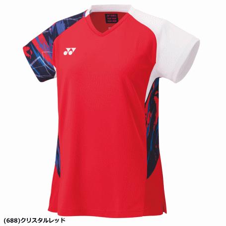 25 YONEX バドミントンウェア ゲームシャツ ユニフォーム YONEX（ヨネックス） ゲームシャツ ユニホーム 半袖シャツ