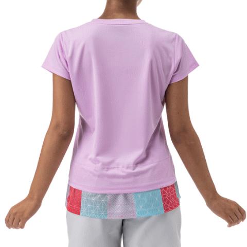 YONEX ヨネックス 模様 ピンク ウェア 半袖 Tシャツ バドミントン 楽天市場】ヨネックス テニス バドミントン ジュニアゲームシャツ
