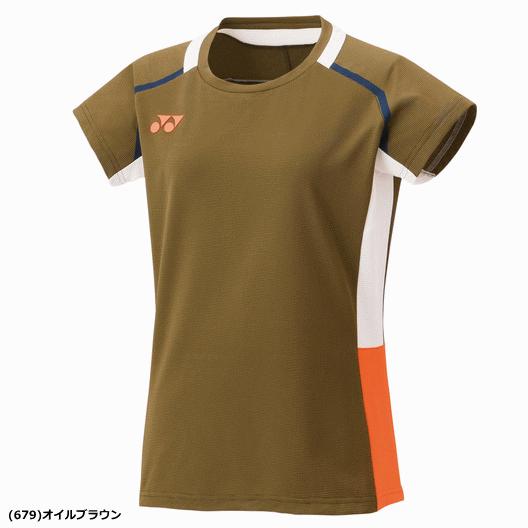 ヨネックス レディース テニス ゲームシャツ ウェア Oサイズ ブラウン 新品 YONEX（ヨネックス） ゲームシャツ ユニホーム 半袖シャツ