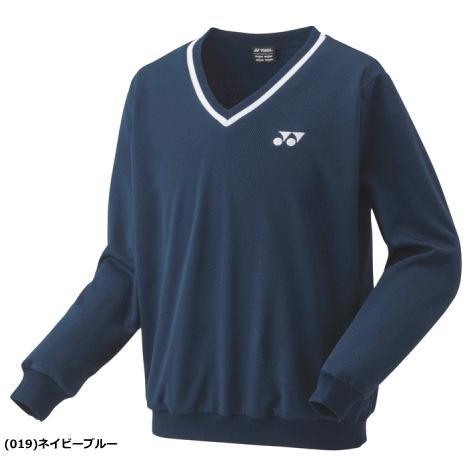 YONEX バドミントン Vネックシャツ 黒/青 YONEX（ヨネックス） ソフトテニス バドミントン ウェア トレーナー