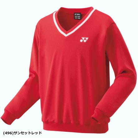 YONEX バドミントン シャツ グレー/黒/赤 YONEX（ヨネックス） ソフトテニス バドミントン ウェア トレーナー