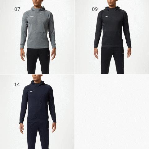 MIZUNO ミズノ テニスウェア パーカー32MCA119グレー メンズM新品 MIZUNO ミズノ トレーニングウェア ソフトニットプルオーバー