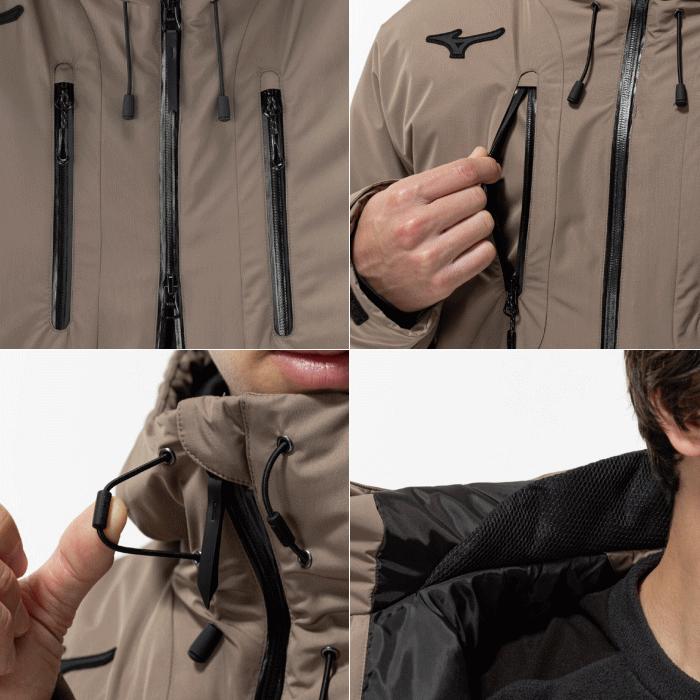 MIZUNO（ミズノ） テックフィルブレスサーモコート ハーフコート