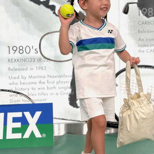 ヨネックス　キッズジュニア　Tシャツハーフパンツセット　新品　未開封　未使用　袋付き YONEX（ヨネックス） ジュニア Tシャツ ハーフパンツセット 半袖シャツ