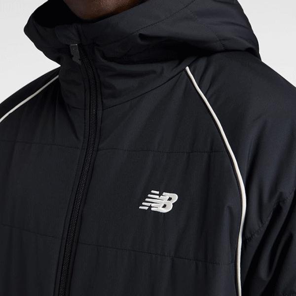 New Balance ブラック ベンチコート Mサイズ New Balance（ニューバランス） 中綿ベンチコート ロング丈 メンズ