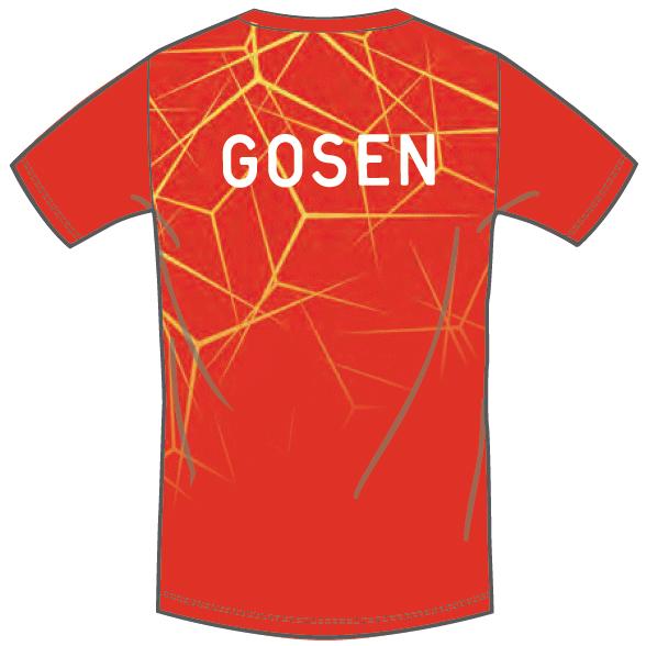 GOSEN（ゴーセン） 半袖Tシャツ 昇華Tシャツ 練習着 着替え