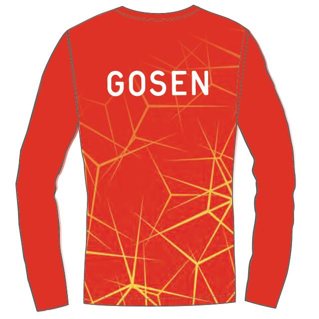 GOSEN（ゴーセン） 長袖シャツ 昇華ロングスリーブTシャツ 着替え