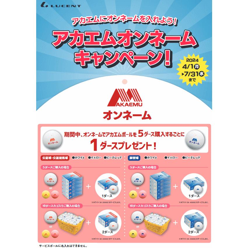 LUCENT（ルーセント） アカエム ソフトテニスボール プラクティス 10