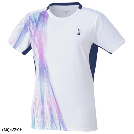 GOSEN レディース T2515 バドミントンシャツ L ホワイト 楽天市場】ゴーセン レディース ゲームシャツ テニス