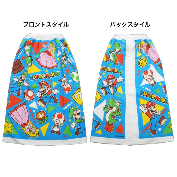 BANDAI（バンダイ） スーパーマリオ コットン 巻きタオル 80cm ラップ