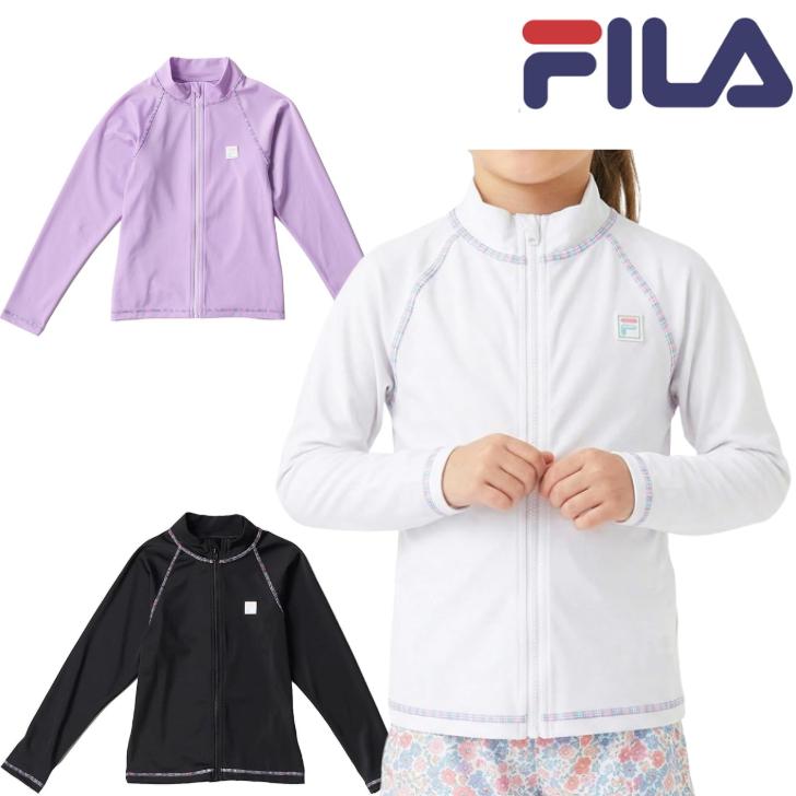 FILA（フィラ） スクール フルジップ 長袖 ラッシュガード スイム