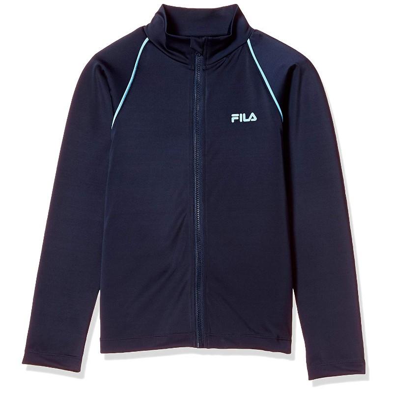 FILA（フィラ） スクール ラッシュガード フルジップ 長袖 スイム