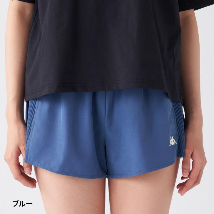 Kappa（カッパ） サイドプリーツ ランニング ショートパンツ 245-253