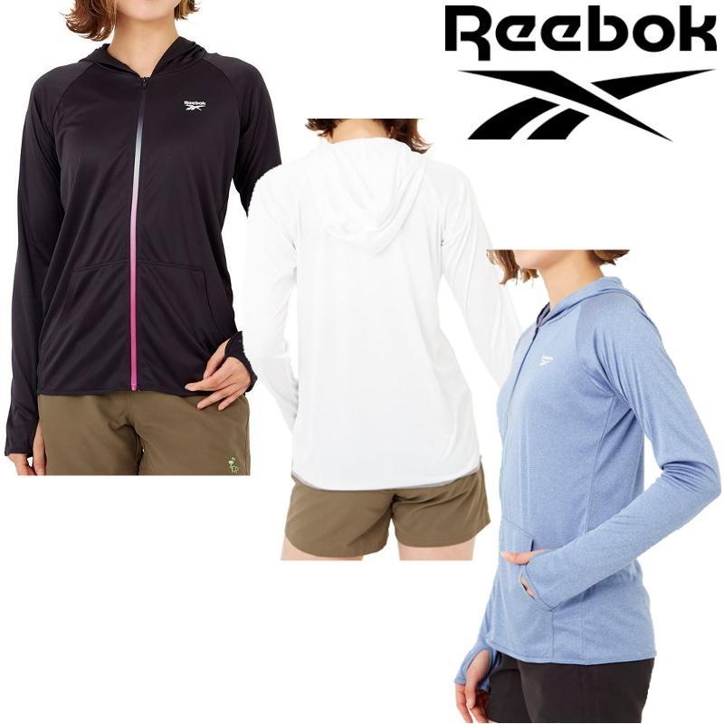 Reebok リーボック フード付き UV ジャケット レディース 311-917 カジュアル パーカー SWIM ヨガ トレーニング RUNNING FITNESS 水陸両用 :311-917:スポコンストア 通販 リーボック ジップアップジャンパー 薄手