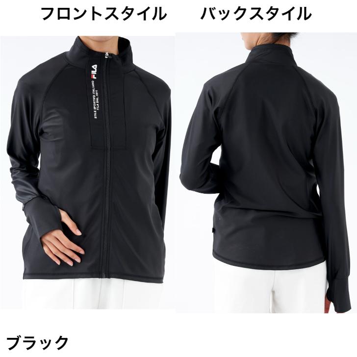 FILA フィラ スタンドカラー ラッシュガード 312-236 レディース ラッシュ ジャケット SWIM RUNNING FITNESS 水陸両用 水泳 フィットネス ウェア｜spocon-store｜02