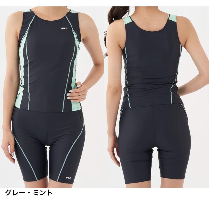 FILA フィラ 水着 レディース タンキニ かぶり セパレート フィットネス スイム ウェア 313-201 女性サイズ FITNESS SWIM セパレーツ｜spocon-store｜03