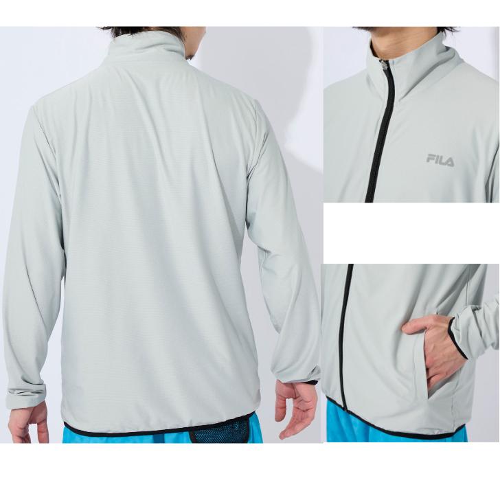 FILA（フィラ） フルジップ ストレッチ DRY ジャケット スタンドカラー