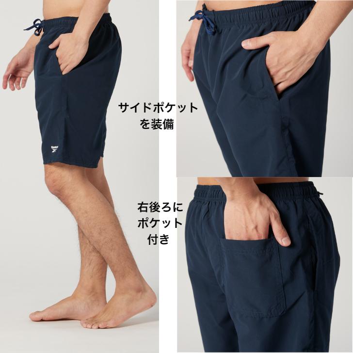 Reebok リーボック ワンポイント ロゴ トランクス メッシュインナー付き サーフ ビーチ ハーフパンツ メンズ 420-700 SWIM ビーチ｜spocon-store｜05