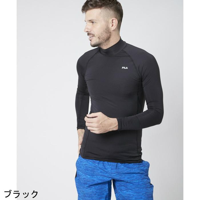 コンプレッション  メンズ ロングスリーブとっぷ FILA（フィラ） マルチコンプレッション ハイネック ロングスリーブ