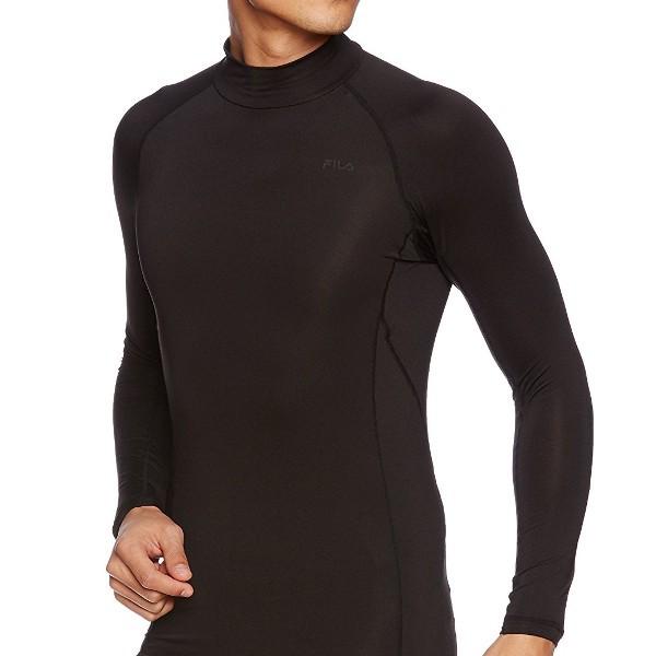 FILA フィラ 裏起毛 マルチコンプレッション ハイネック ロングスリーブシャツ 446-952 メンズサイズ RUNNING FITNESS 送料無料 | FILA | 01