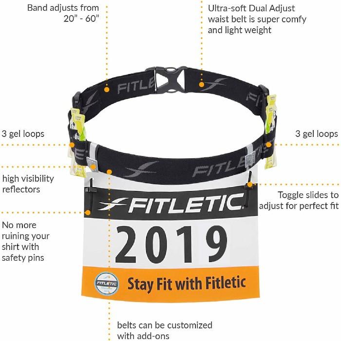 FITLETIC フィットレティック RaceII ランニング ゼッケン ホルダー RN-06 エナジージェルホルダー付き マイアミ マラソン スポーツ 送料無料 | FITLETIC | 09