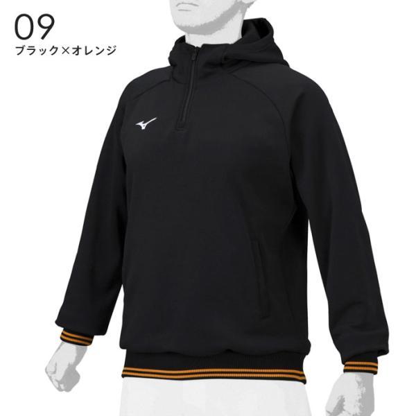 MIZUNO（ミズノ） 送料無料 ミズノプロ ニットフーディ ハーフZIP 読売 