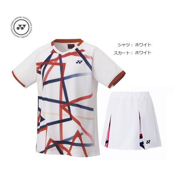 YONEXレディースユニフォーム上下セットです YONEX（ヨネックス） テニス バドミントン ユニフォーム上下セット