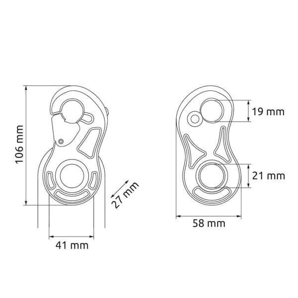 貨物輸送無料 カンプ ターボ鍵を掛ける TURBOLOCK BLACK 5318503 滑車