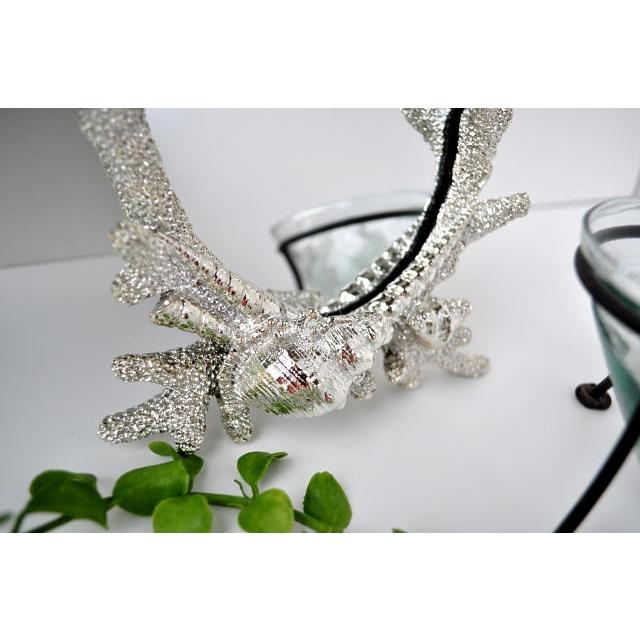 ミラースタンド おしゃれ オーバル シェル シルバー 鏡 卓上 西海岸 コースタル コーラルリビング 結婚祝いに インテリア |  | 02