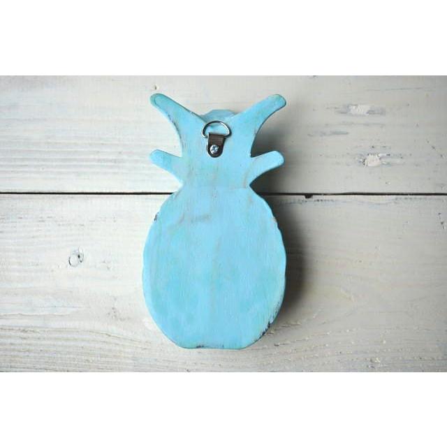 パイナップル壁掛け ホワイト＆ブルー 2色1セット インテリア ハワイアンインテリア 壁飾り |  | 03