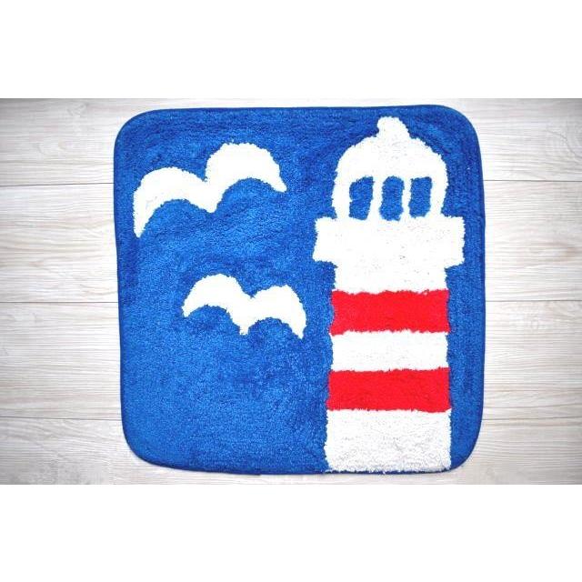 マリンテイストマット かわいい 灯台 インテリア ギフト | 