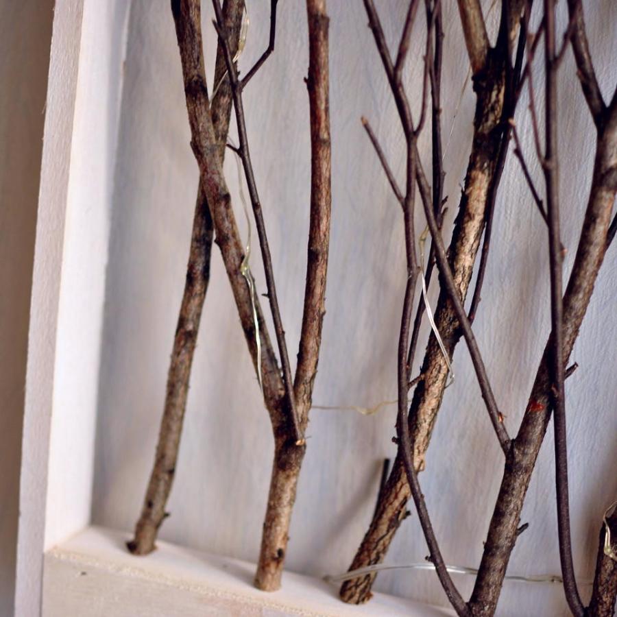 天然木の壁掛けフレーム LED シック ナチュラル 落ち着いたデザイン コースタルリビング 北欧 |  | 03