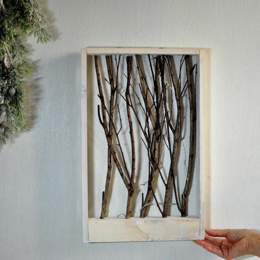 天然木の壁掛けフレーム LED シック ナチュラル 落ち着いたデザイン コースタルリビング 北欧 |  | 04