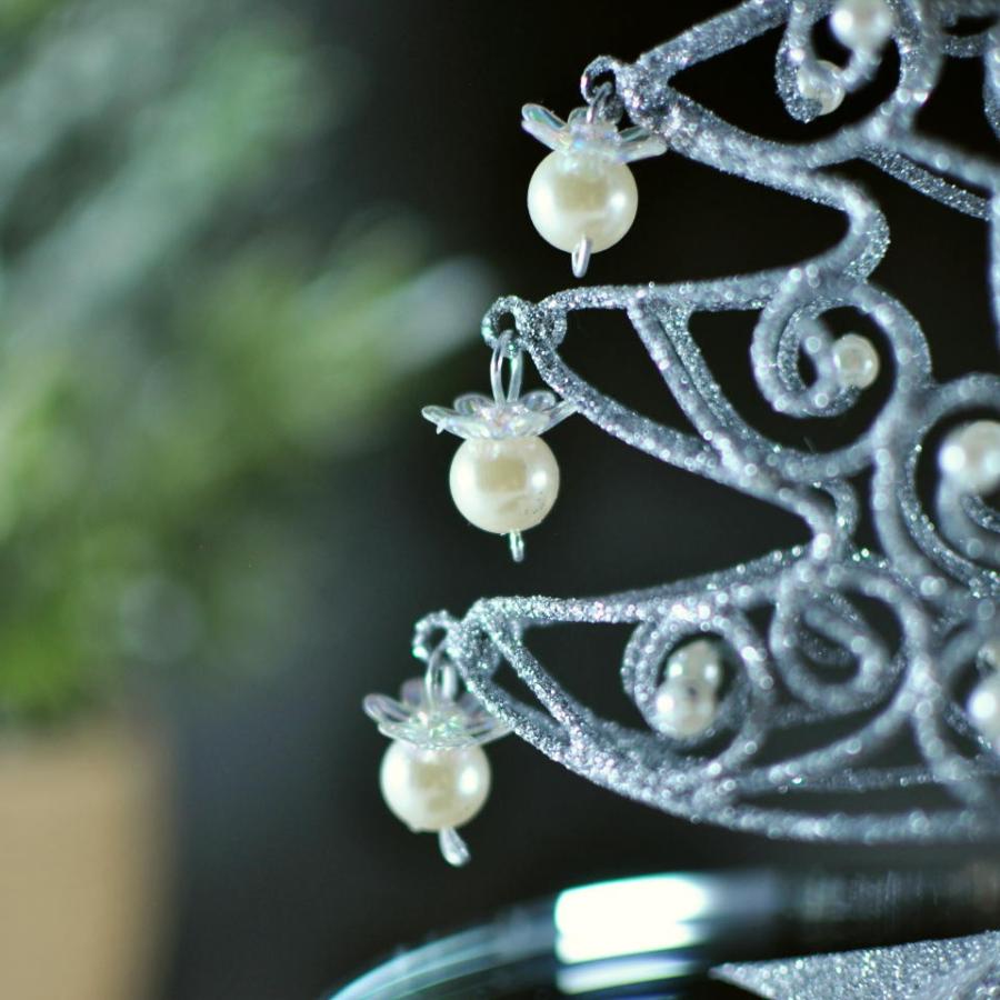 シルバーワイヤーツリー クリスマス キラキラ 大人可愛い 北欧 ギフト ツリー インテリア シルバー |  | 02