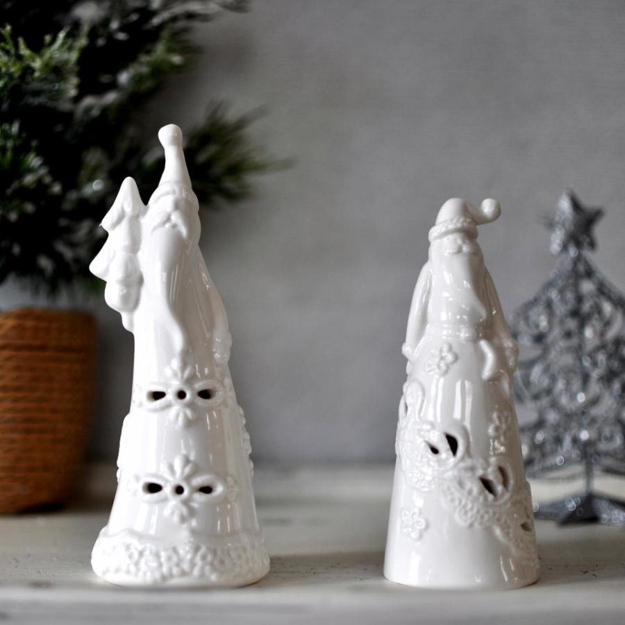 ホワイトサンタライト ２体１セット クリスマス 北欧 ギフト インテリア ホワイト コースタル 西海岸 |  | 03