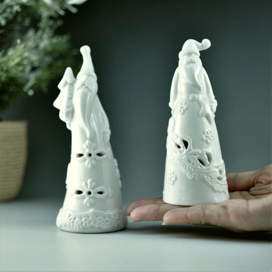 ホワイトサンタライト ２体１セット クリスマス 北欧 ギフト インテリア ホワイト コースタル 西海岸 |  | 05