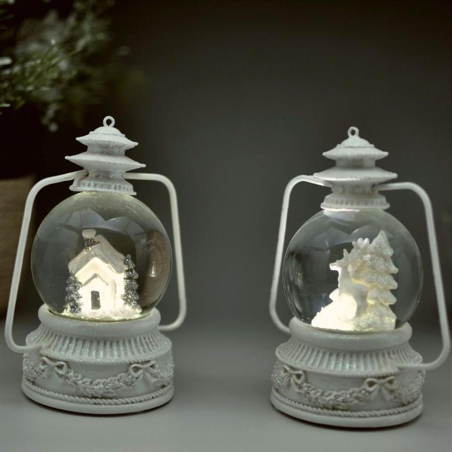 LEDミニランタン スノードーム ホワイト クリスマス LEDライト シンプル 北欧 ギフト ツリー インテリア |  | 02