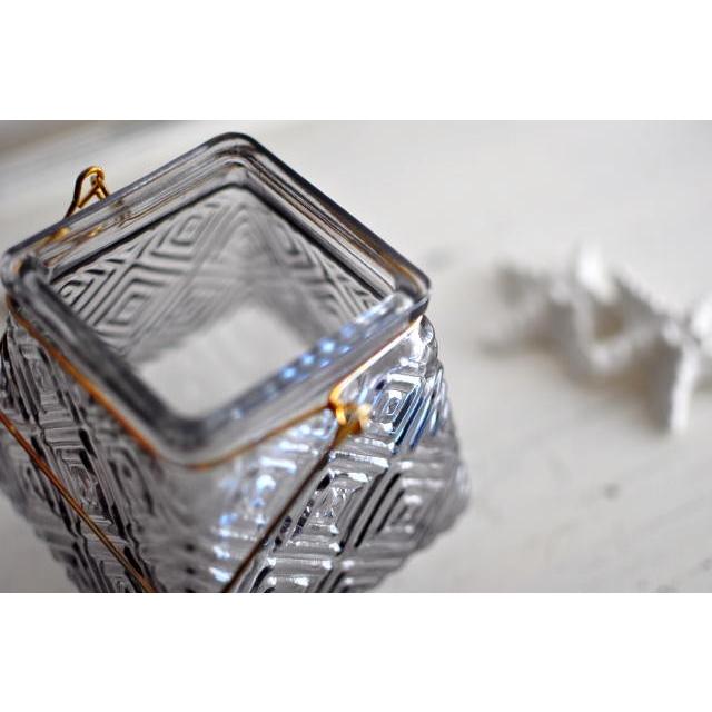 ダイヤ柄ランタン ガラス ランタン キャンドル 花瓶 花 南国 インテリア 置物 |  | 04