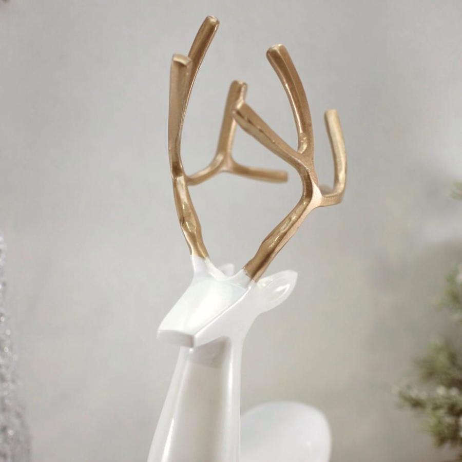 ZODAX ホワイト トナカイ クリスマス シック 北欧 コースタルリビング |  | 02