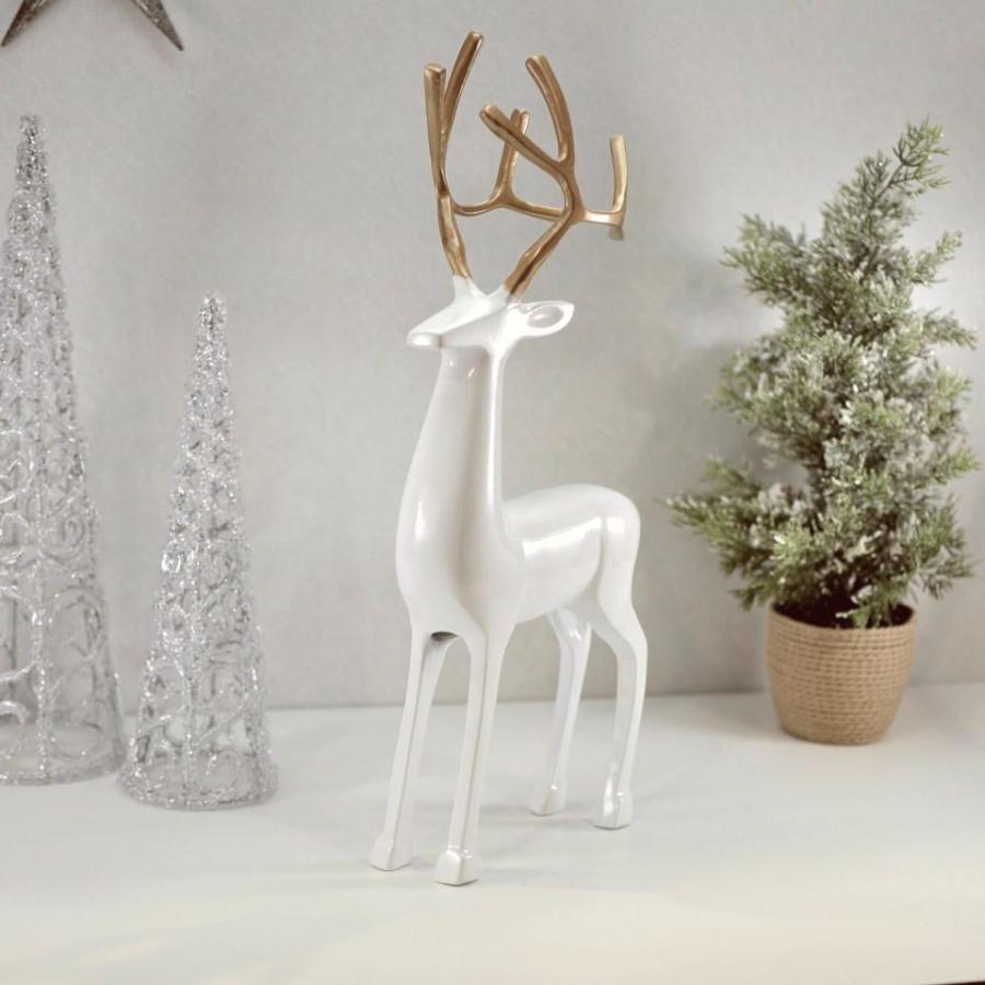 ZODAX ホワイト トナカイ クリスマス シック 北欧 コースタルリビング |  | 04