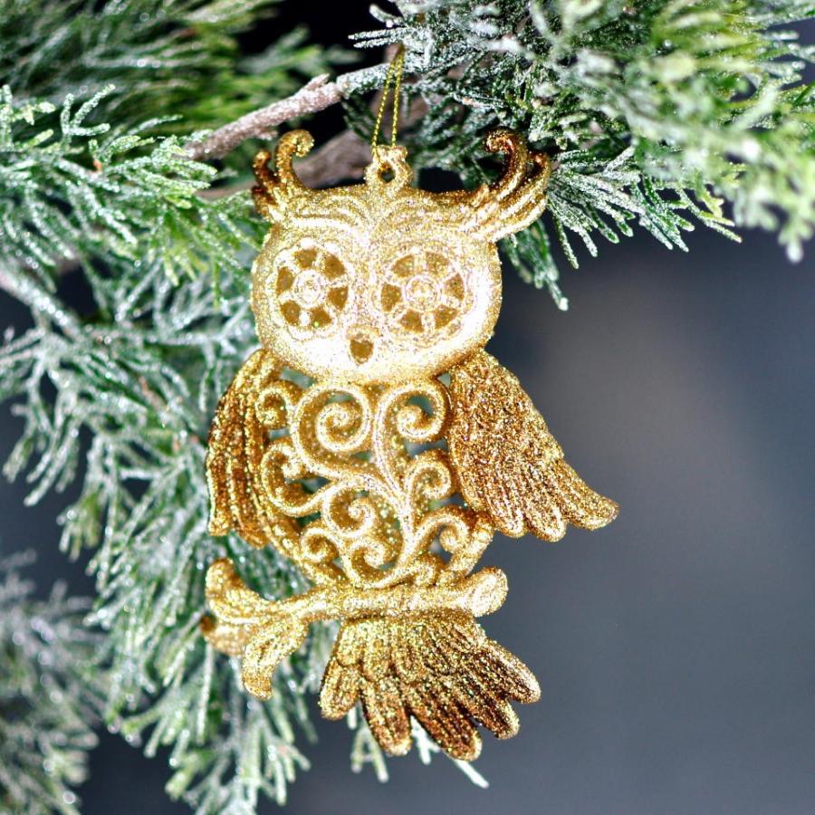 金色フクロウ クリスマス オーナメント ゴールド |  | 01