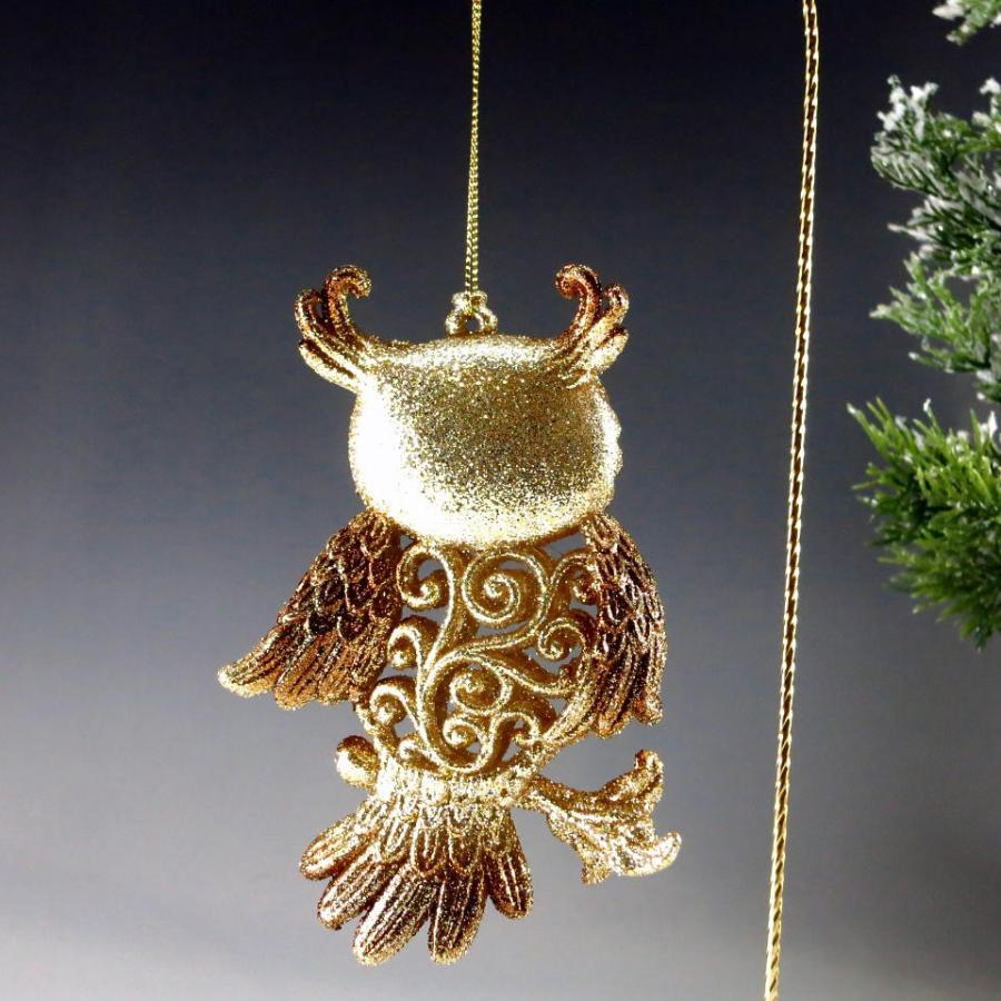 金色フクロウ クリスマス オーナメント ゴールド |  | 02