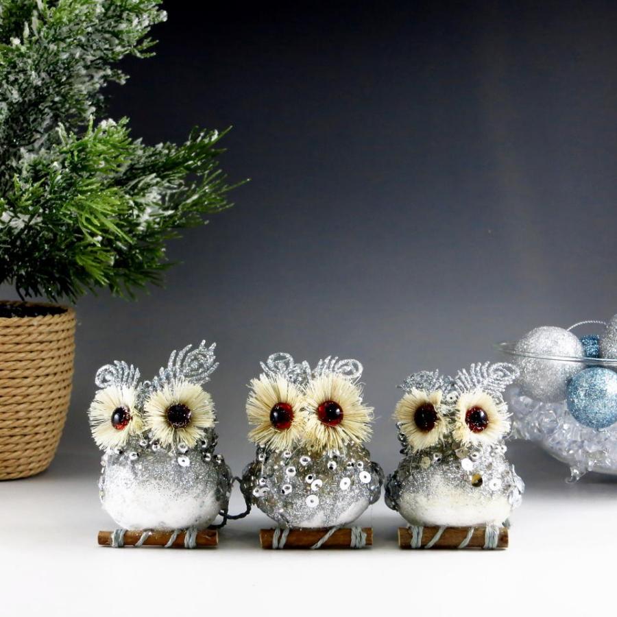 フクロウ スモール クリスマス オーナメント |  | 01
